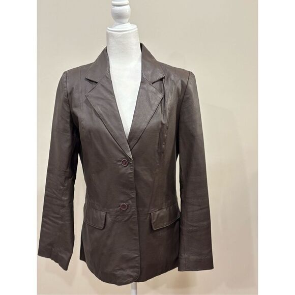 Chadwicks Brown Leather Jacket - Picture 3 of 7